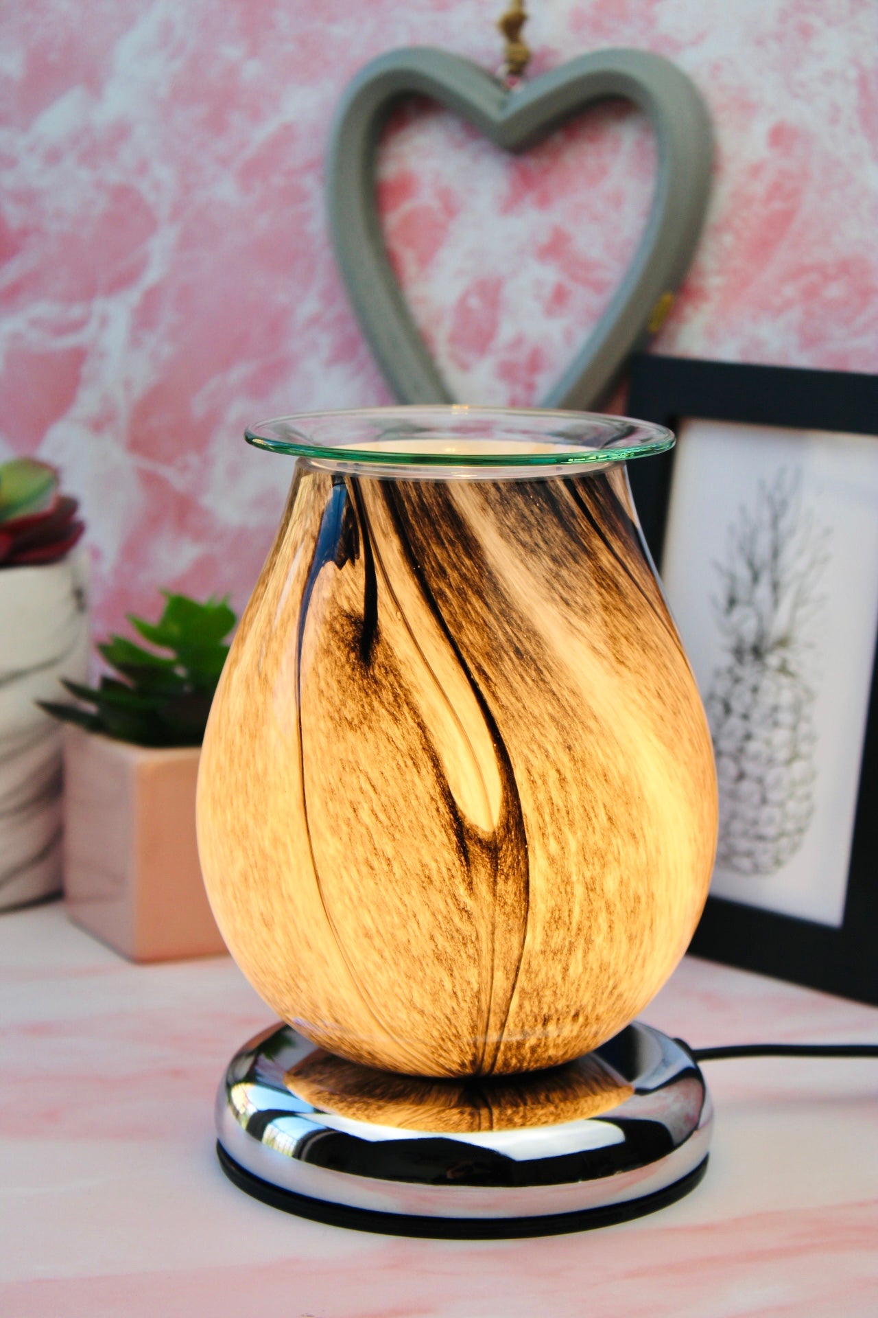 Marble Touch Activated Electric Wax Burner
